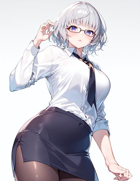 24680-2899918216-(((masterpiece, best quality, high resolution))),_glasses, office lady suit, 1girl, solo, cowboy shot, from below, pencil skirt,.png